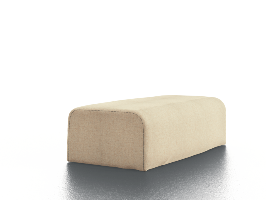 Sofaarmlehne lose mit Bezug Wollstoff Stavang Sand, B 24 x T 50 x H 14,5 cm