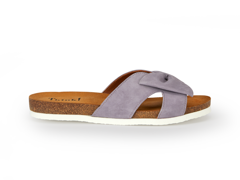 Pantolette, 38 lavendel blau
