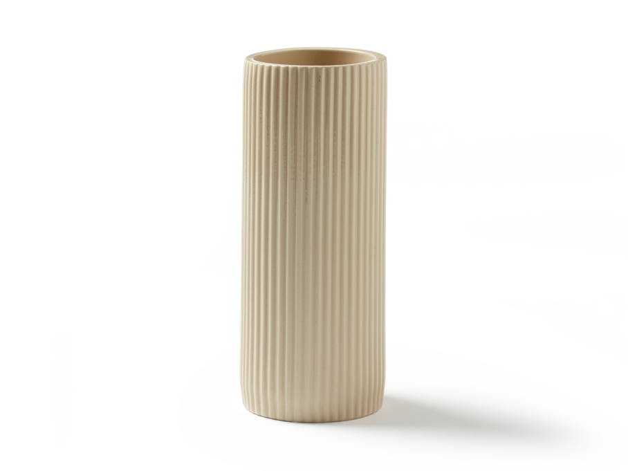 Vase aus Keramik, natur