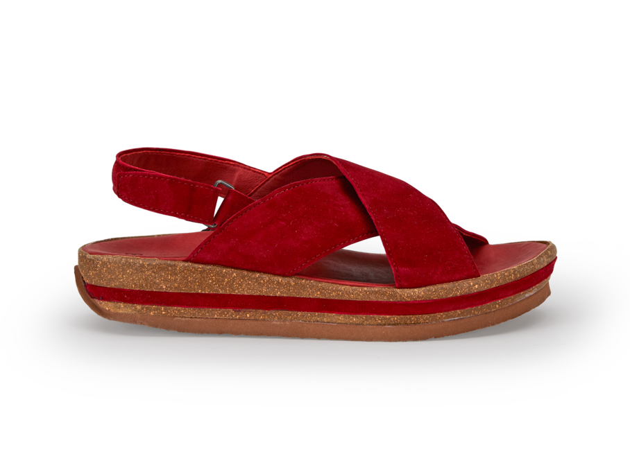 Plateausandale, 27 rot