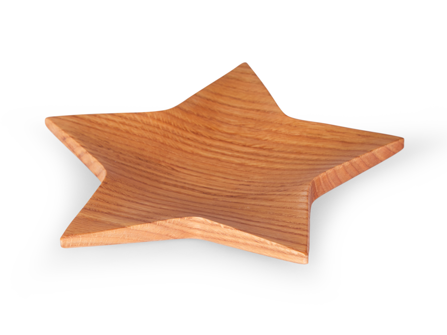 Sternschale aus Holz