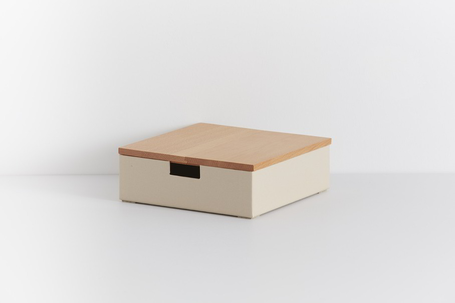 Scribble Kartonbox mit Holzdeckel Buche