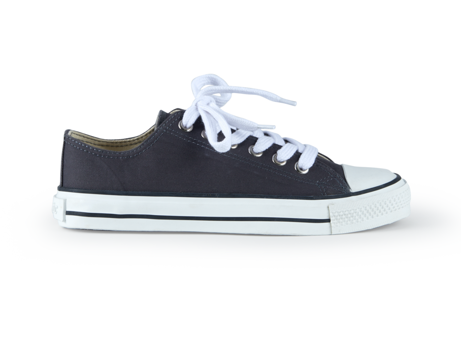 Baumwoll-Sneaker, rauchblau