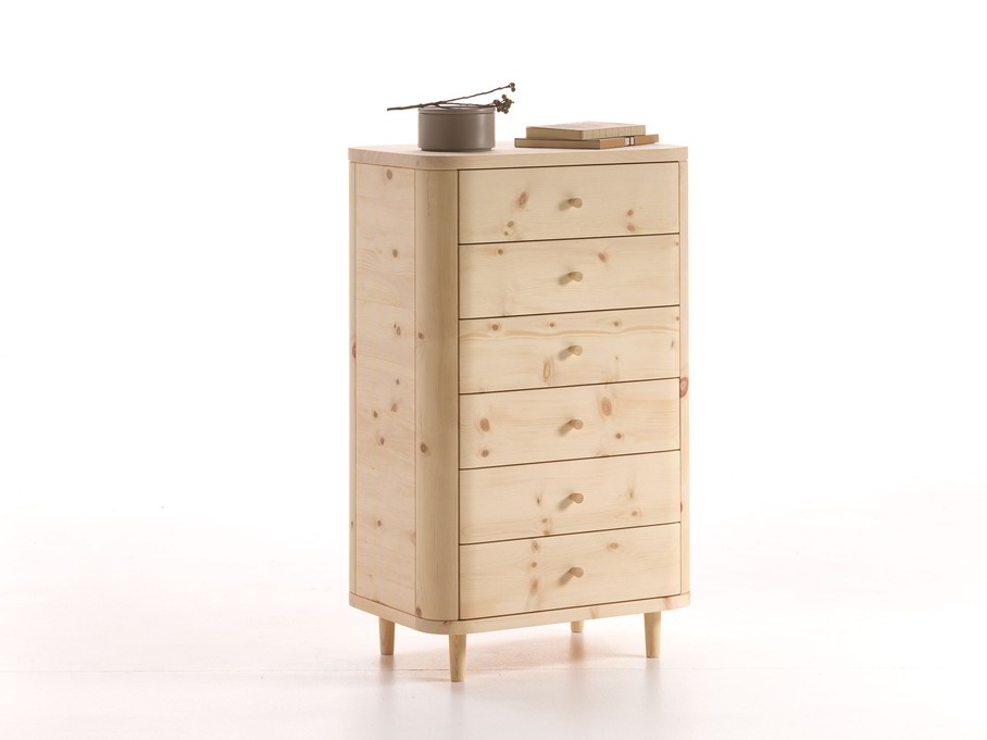 Schrank Tonda, 6 Laden, Zirbe