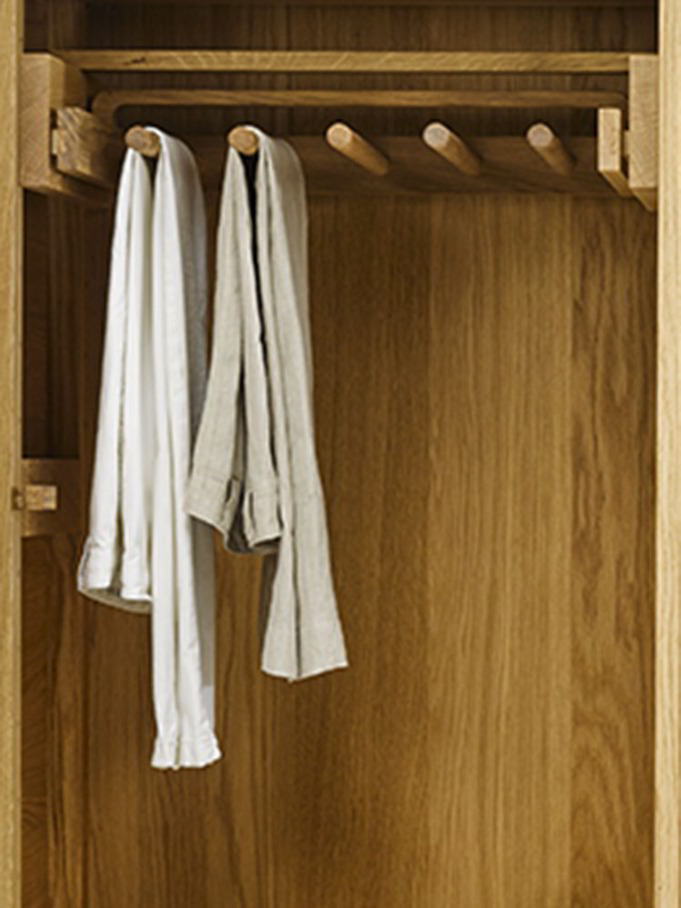 Hosenrechen für Kleiderschrank Tonda , inkl. 2 Stk. Führungen, 1 Stk