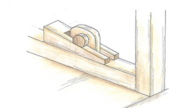 Zerlegbare Holzverbindungen - Lasche mit Spannkeil und Befestigungsstift