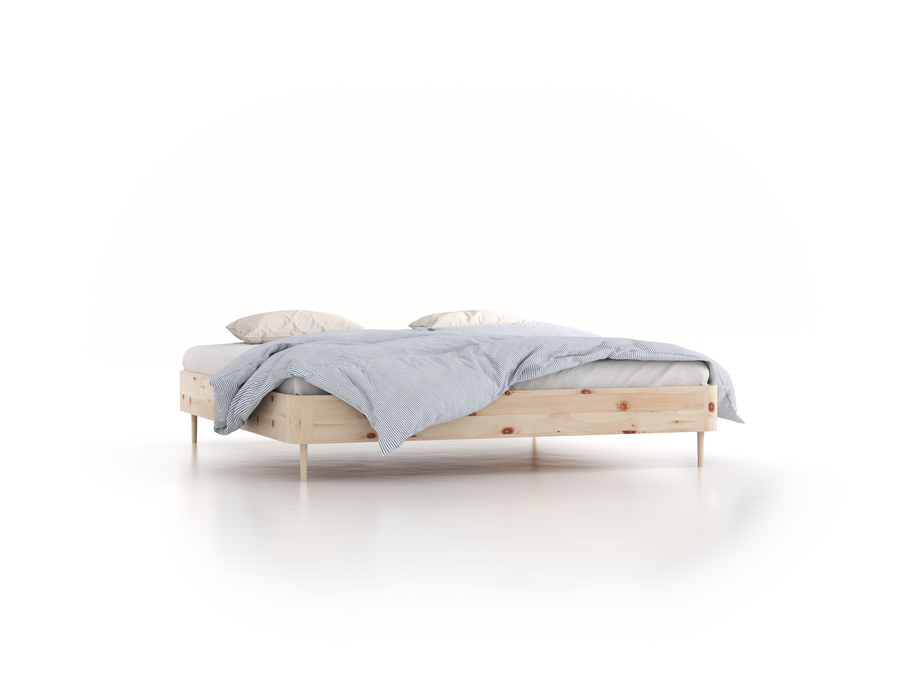 Bett Tonda ohne Betthaupt, 200 x 210 cm, Zirbe