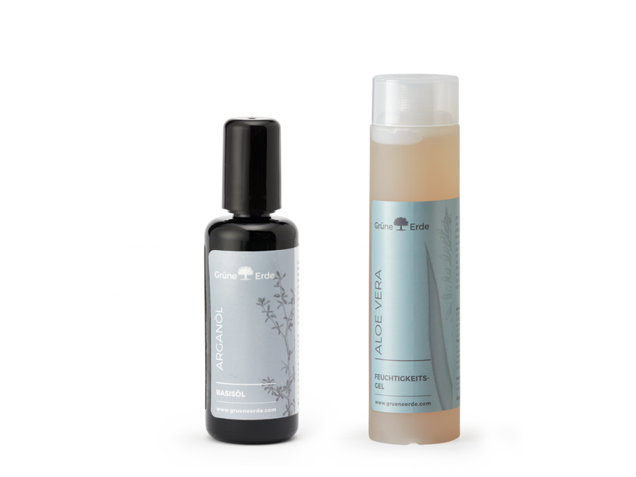 Aloe Vera Feuchtigkeitgel & Argan Hautöl
