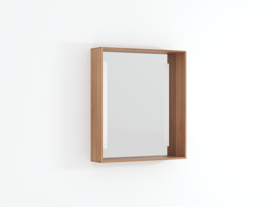 Esempio Modul 26, Spiegelablage Bad mit Beleuchtung , 702x160x798 mm, Eiche