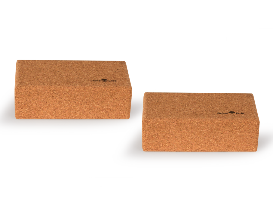 2er Set Yogablock aus Kork