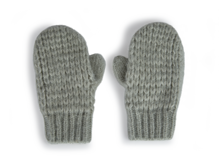 Handschuhe aus Alpakawolle und Baumwolle, salbei