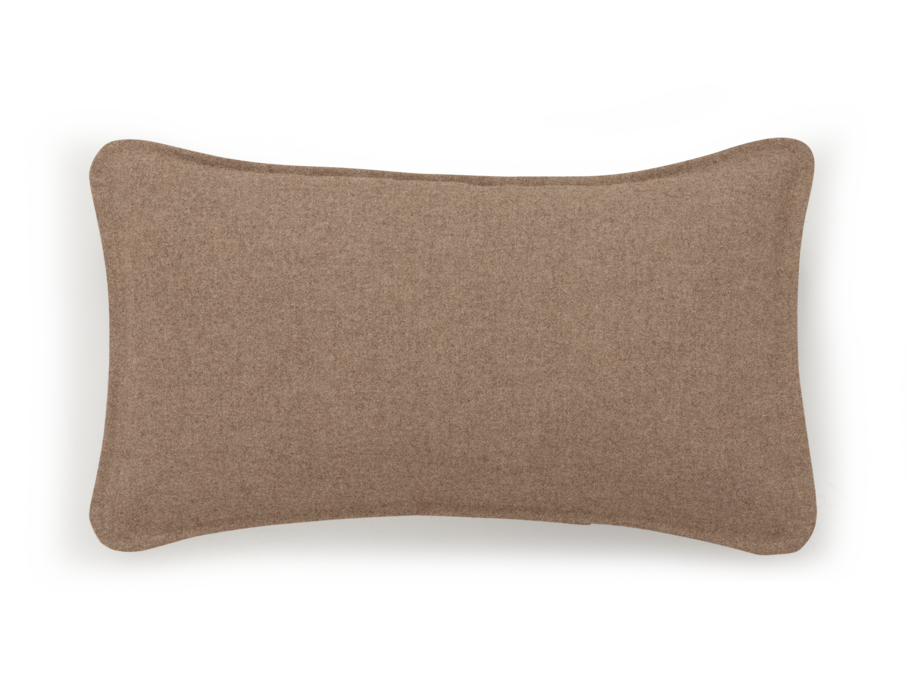 Sofakissen Doppio, 30 x 50 cm, Wollstoff Stavang Haselnuss