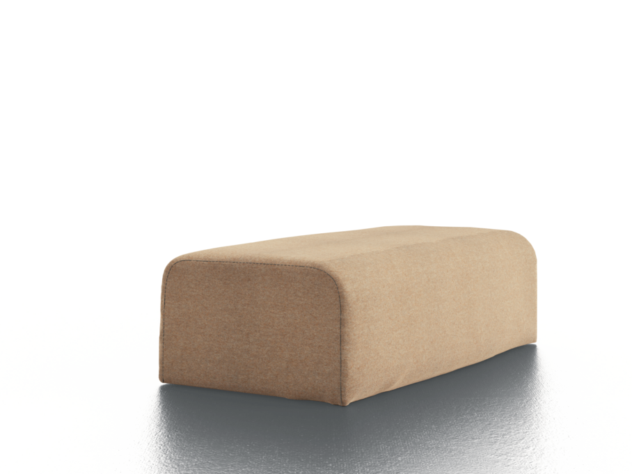 Sofaarmlehne lose mit Bezug Wollstoff Stavang Haselnuss, B 24 x T 50 x H 14,5 cm