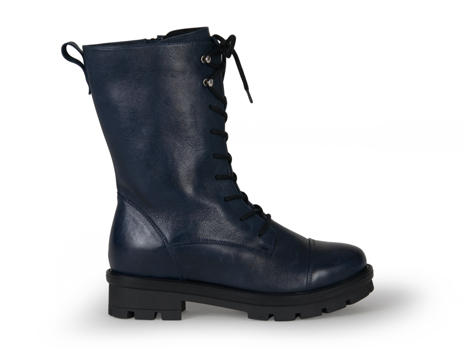 hoher Schnürstiefel, dunkelblau