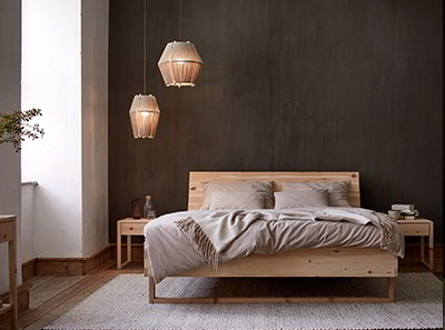 Stimmungsbild Serie Abea Bett und Bettkästchen