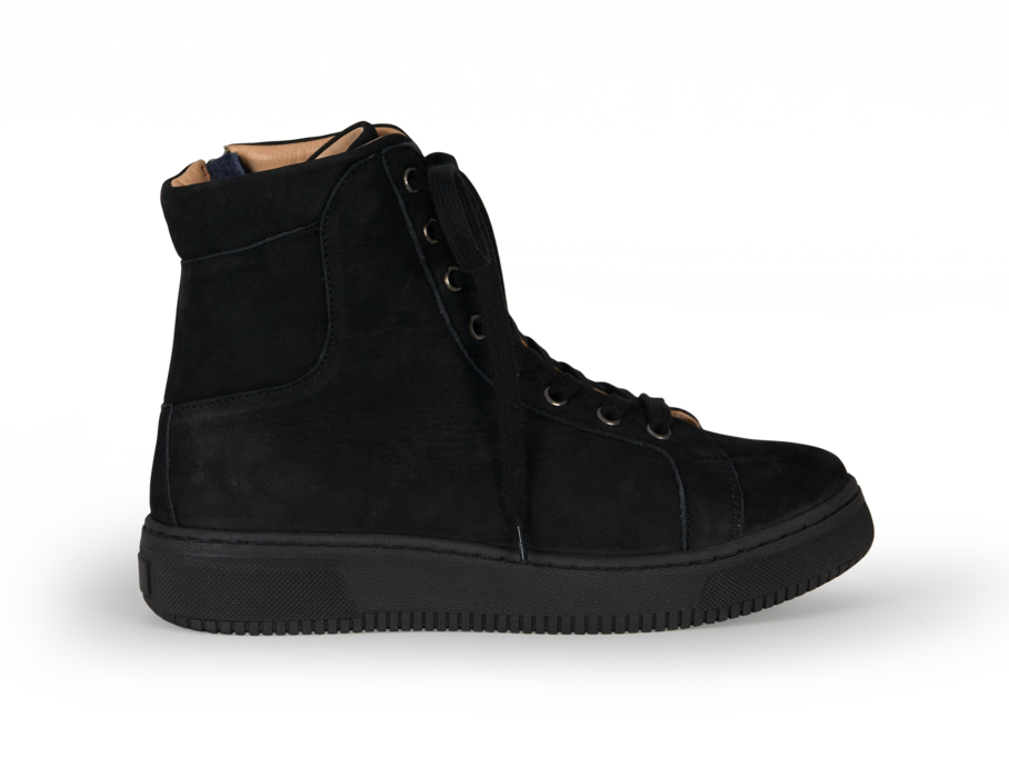 Schnürstiefelette, schwarz