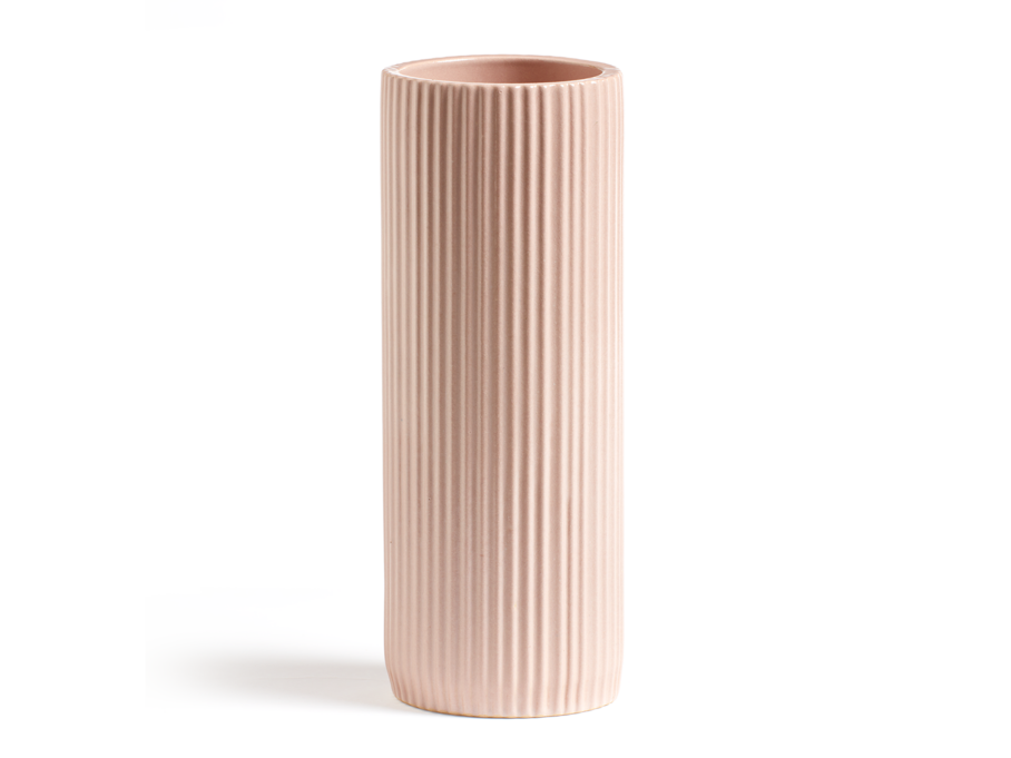 Vase aus Keramik, rosé