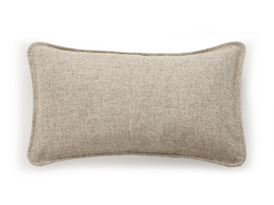 Sofakissen Doppio, 30 x 50 cm, Wollstoff Tano Natur Hell