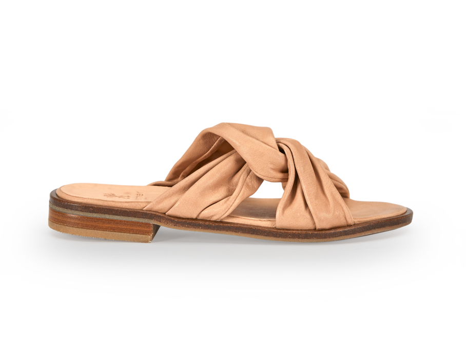 Leder Pantolette, 18 sand