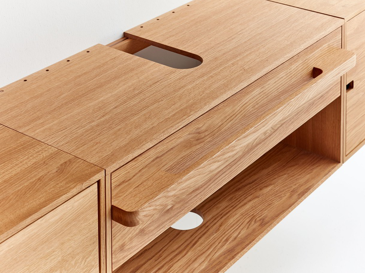 Esempio Modul 19, Waschtisch mit Reling | Grüne Erde