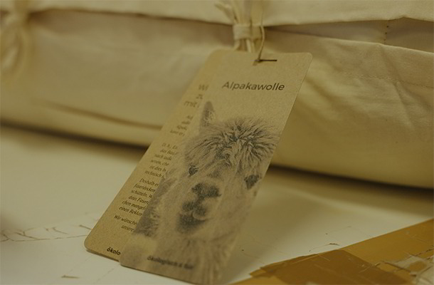 Auslieferung von Alpakawolle-Produkten (Bettdecken, Kopfkissen und Naturmatratzen)