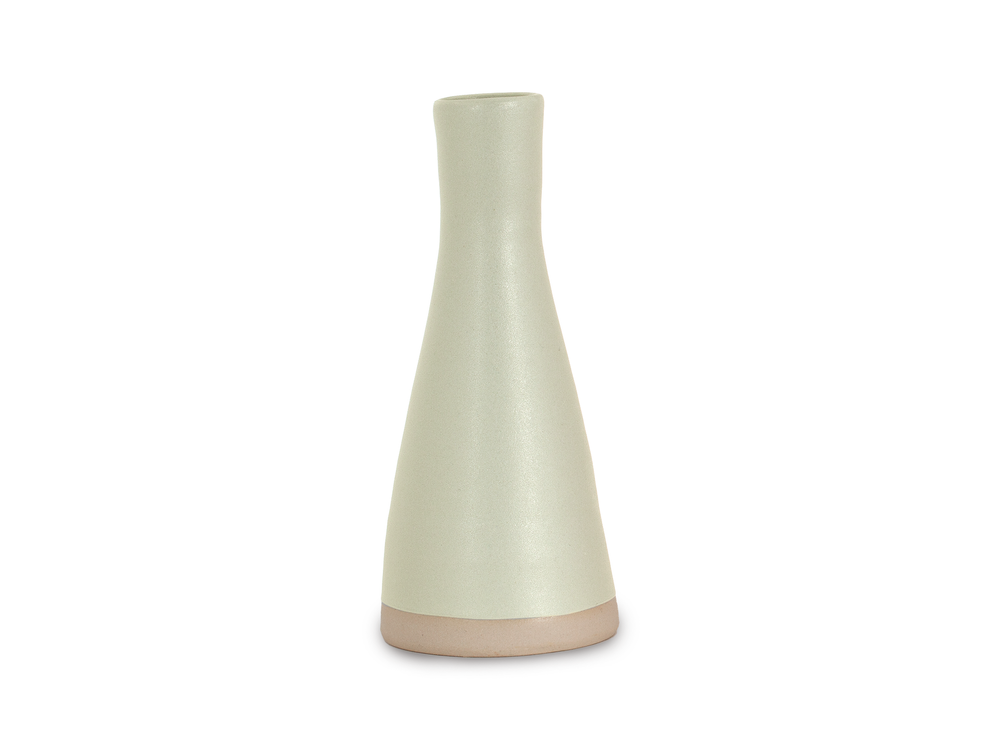 Kerzenständer oder Blumenvase aus Porzellan, sand