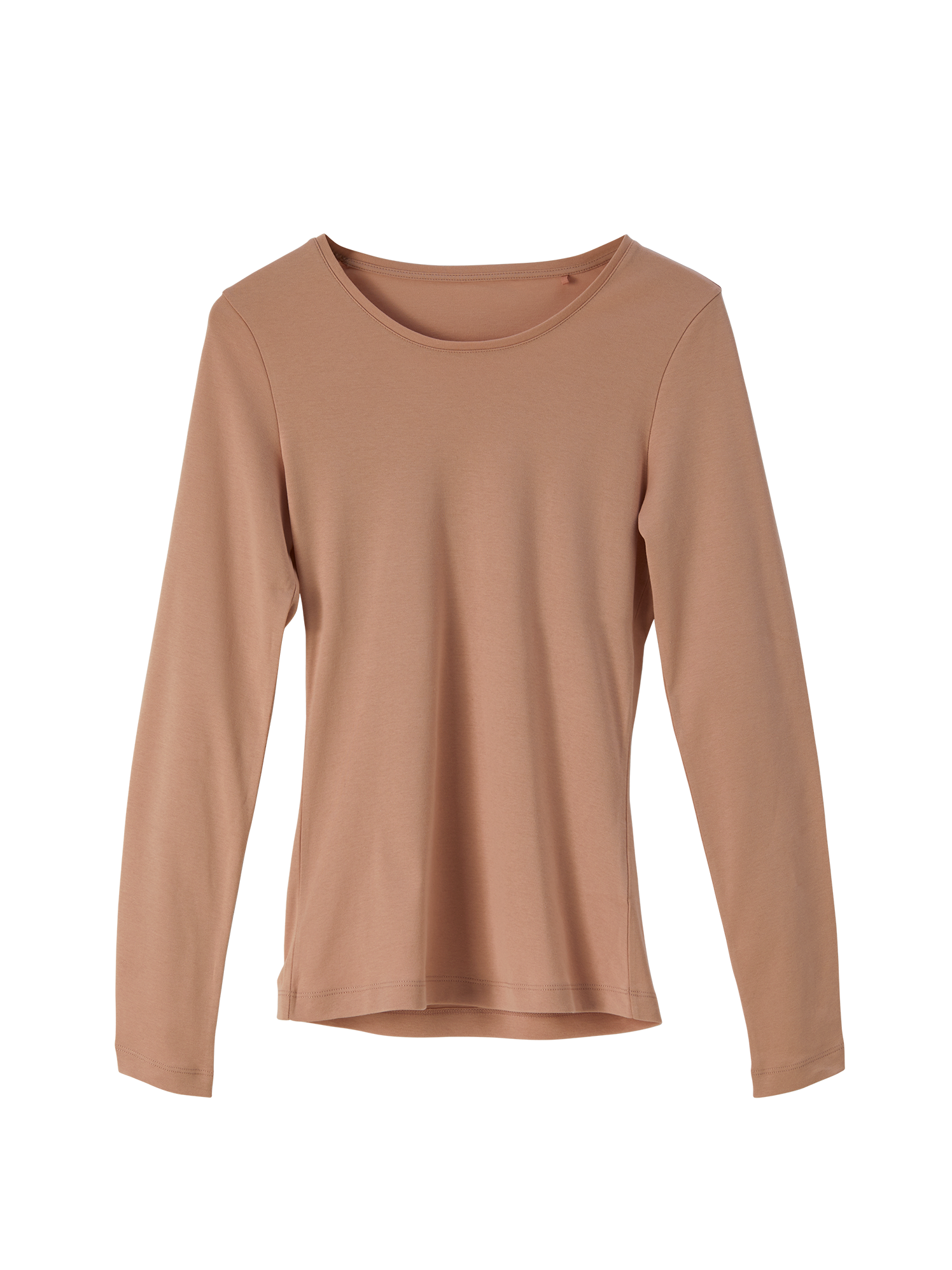 Shirt-Langarm, sandelholz