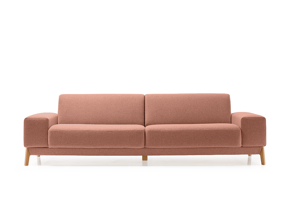 Sofa Alani, Buche, mit Bezug Leinenstoff Lino Zimt Sofa Alani, Buche, mit Bezug Leinenstoff Lino Zimt