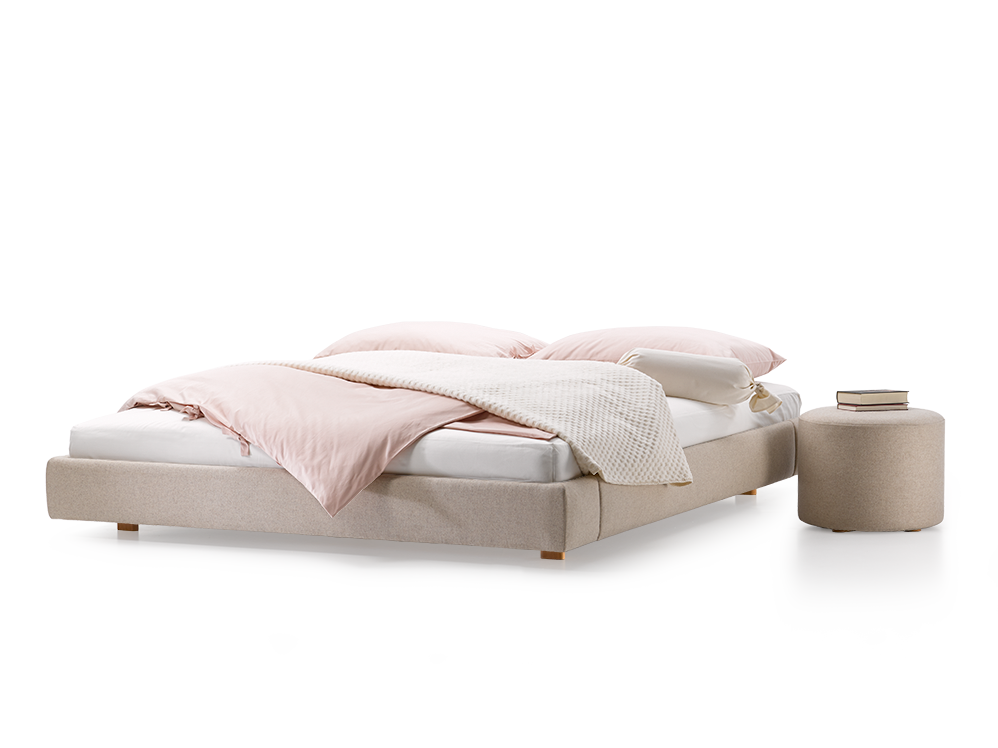 Polsterbett Abito ohne Betthaupt Sand