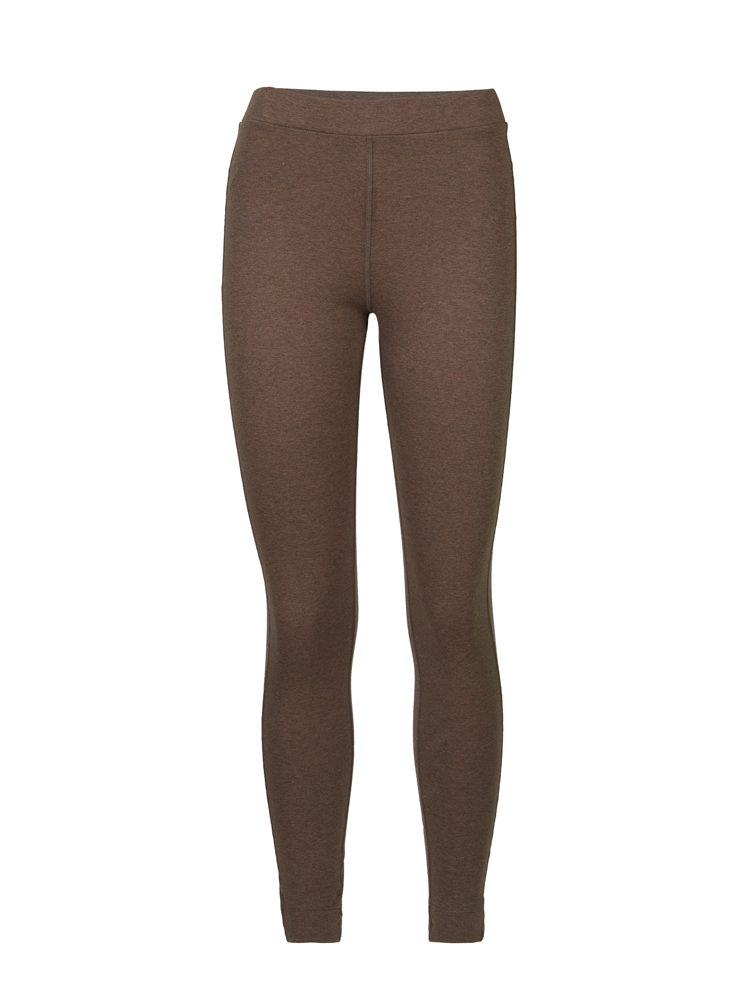 Legging aus Bio Baumwolle, walnuss melange