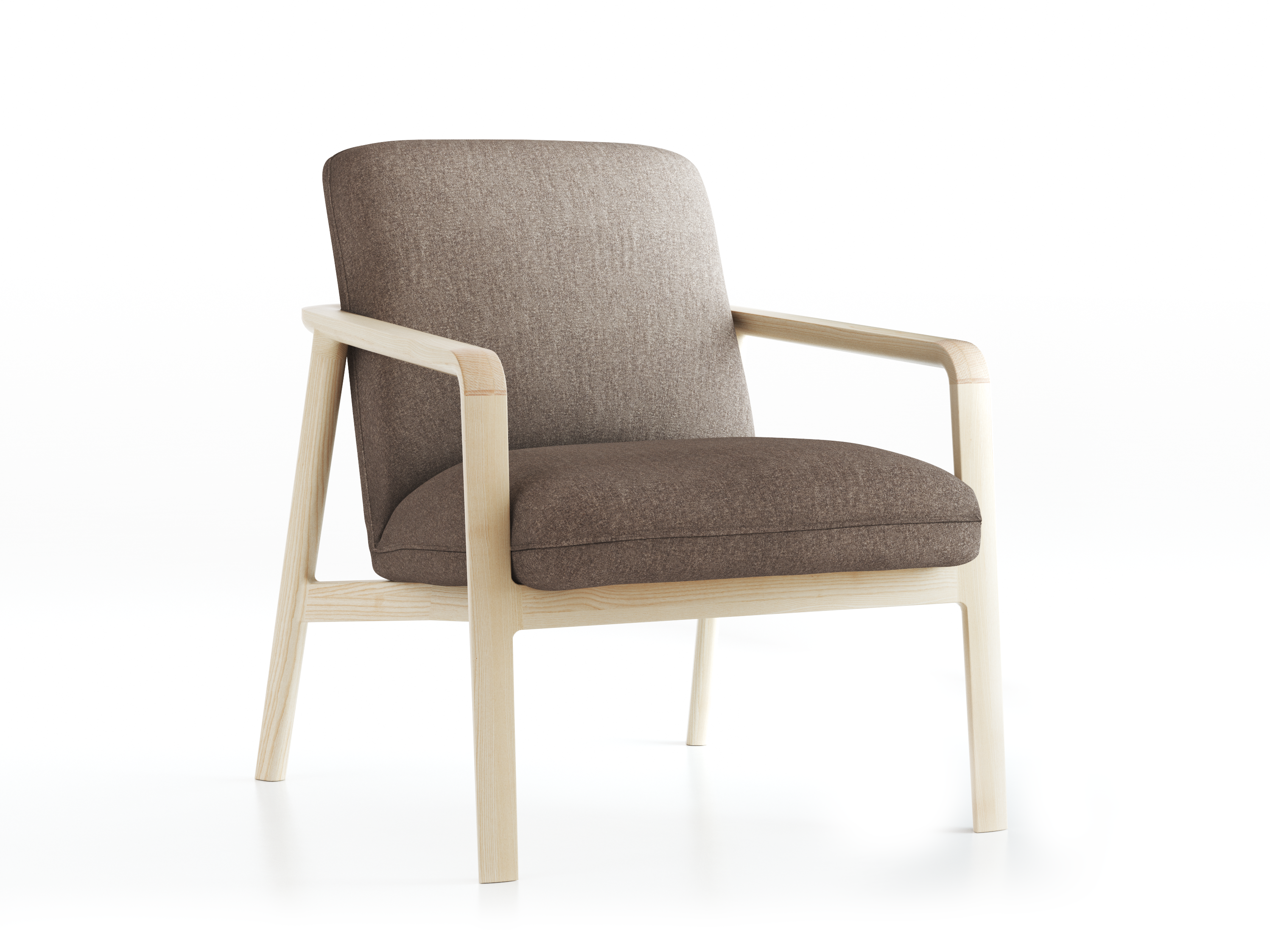 Fauteuil Ketil, Wollstoff Tano Natur (79), Esche