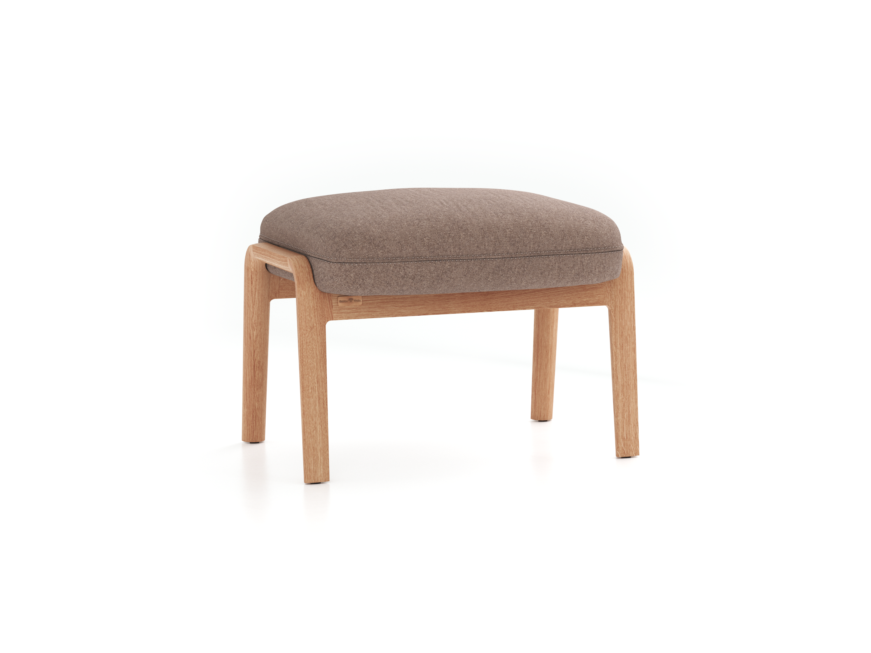 Hocker Ketil, Wollstoff Tano Natur (79), Eiche