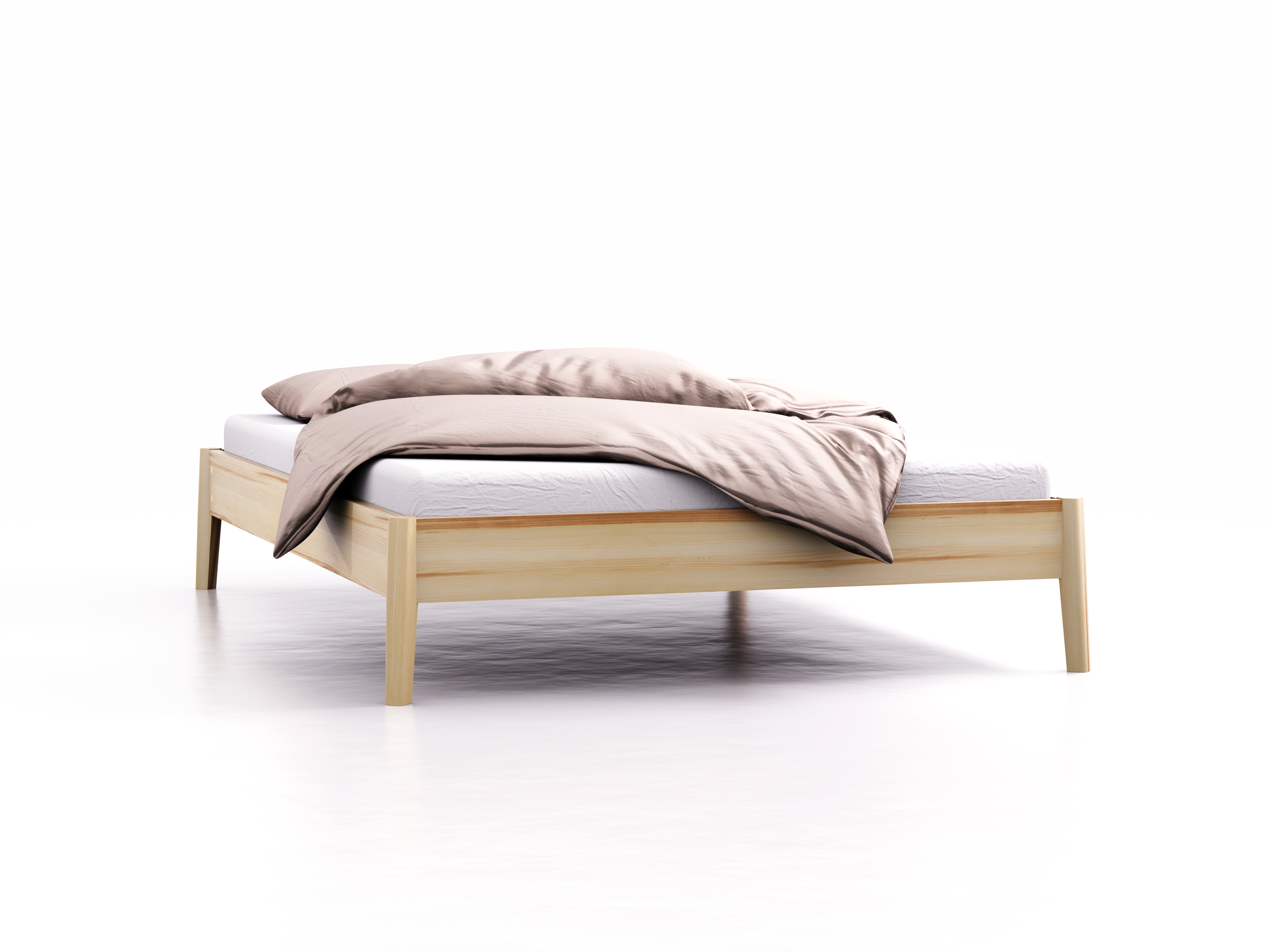 Bett Arne ohne Kopfhaupt, 140 x 200 cm, Kernesche