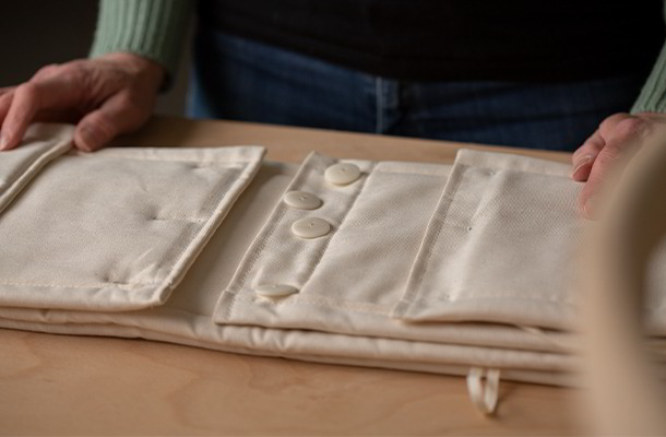 Materialien für die Babywiege Serafina von Grüne Erde sind streng zertifiziert (GOTS, NATURTEXTIL BEST)