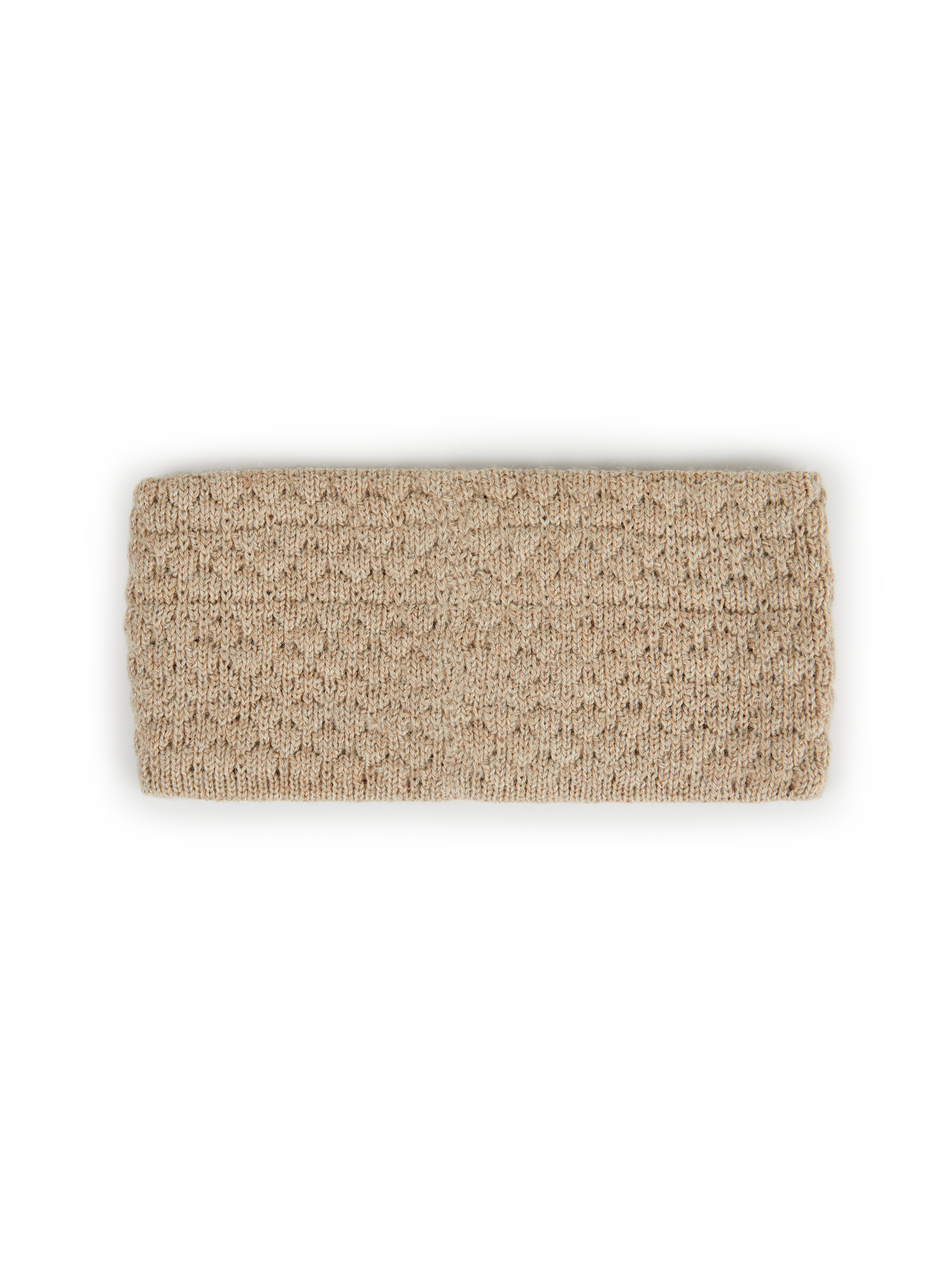 Stirnband aus Alpakawolle, natur melange Stirnband aus Alpakawolle, natur melange