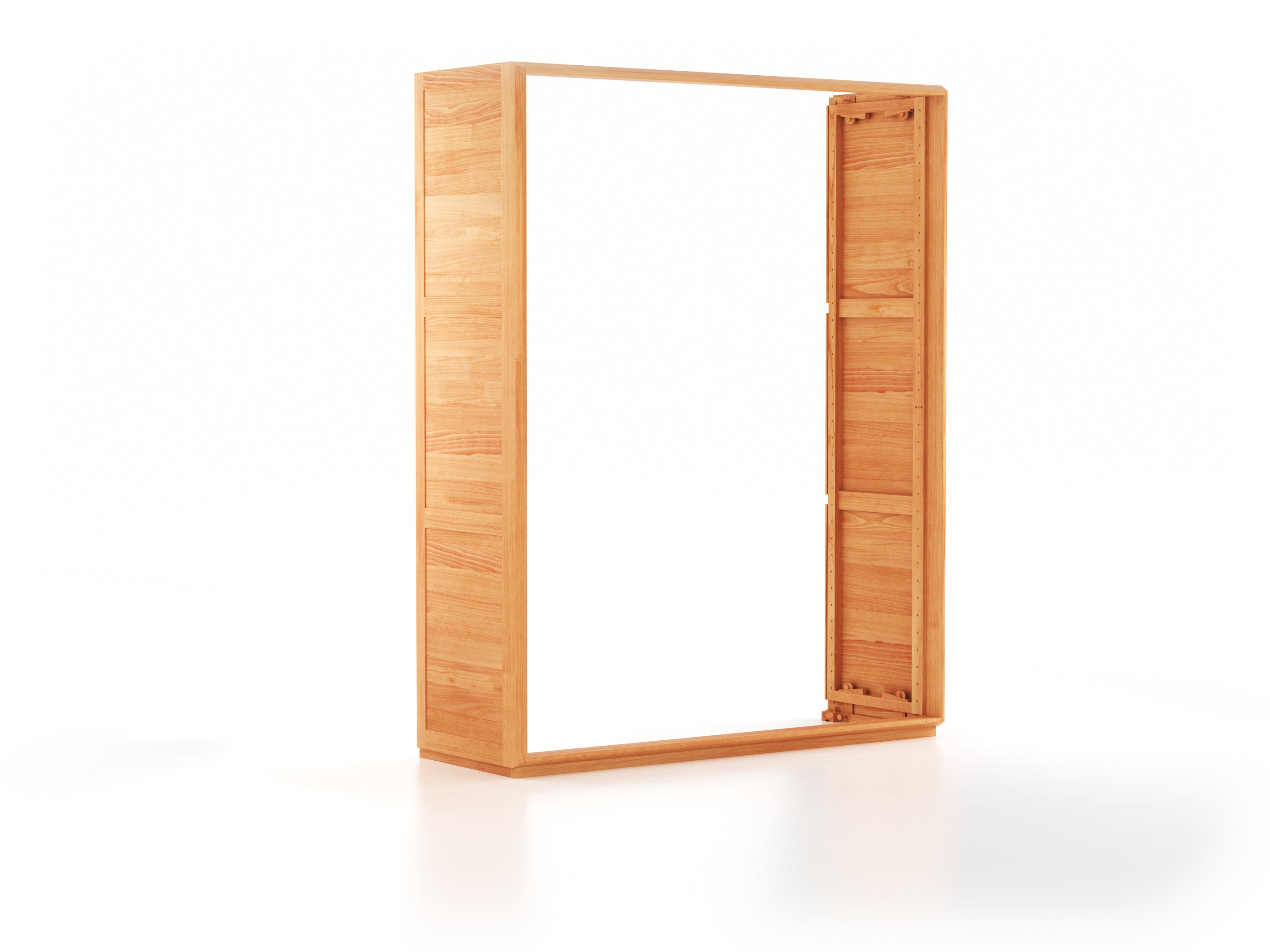 Akumi, Front, ohne Tür, eckig, hoch, B = 180 cm, Buche