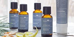 Biologische Saunaöle und Saunaprodukte sind ideal für einen Aufguss