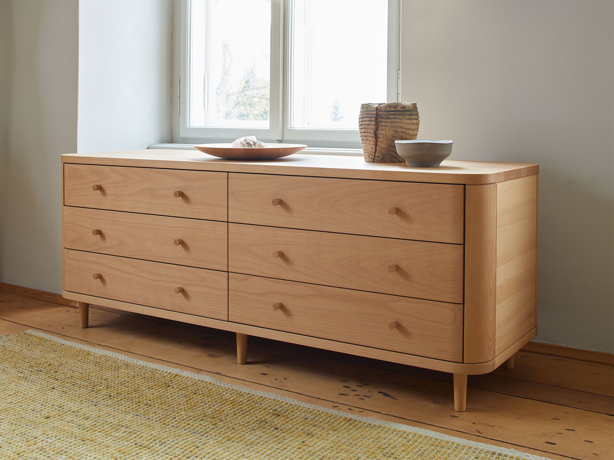 Schrank Tonda mit 6 Laden | Grüne Erde