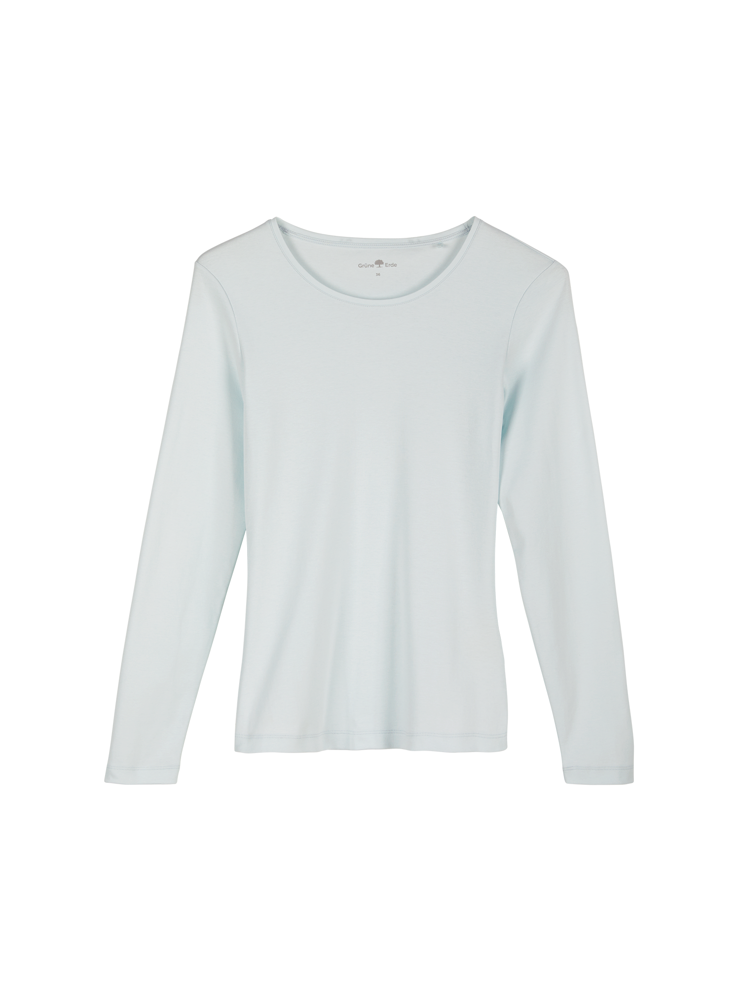 Langarmshirt aus Bio-Baumwolle, light aquamarine