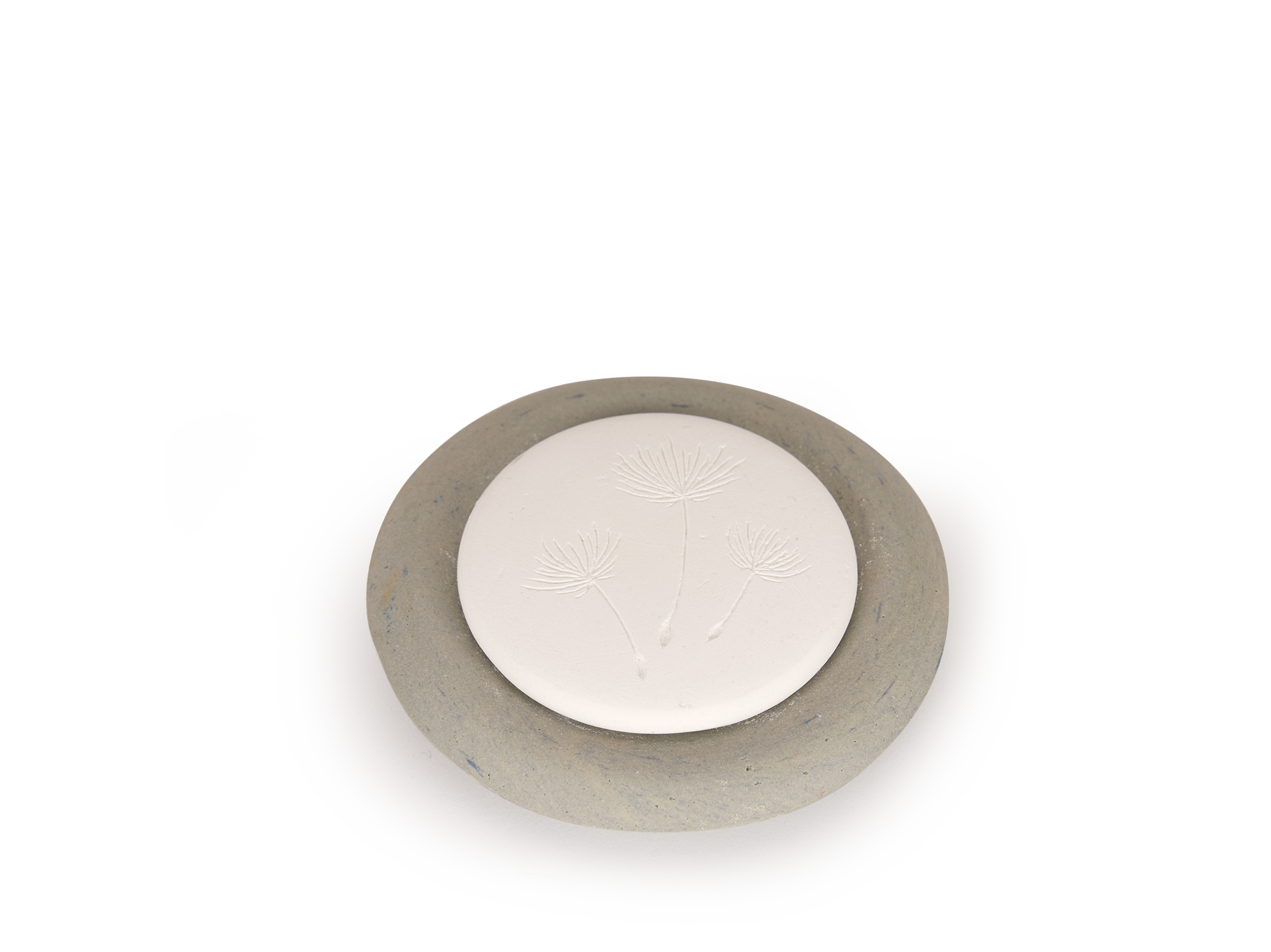 Duftstein aus Keramik mit Motiv Pusteblume, stein, ø 8 cm, H 2 cm