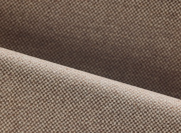 Möbelstoff Elverum Haselnuss - gewebt in Deutschland aus 100 % Schafschurwolle kbT, ökologisch gefärbt.