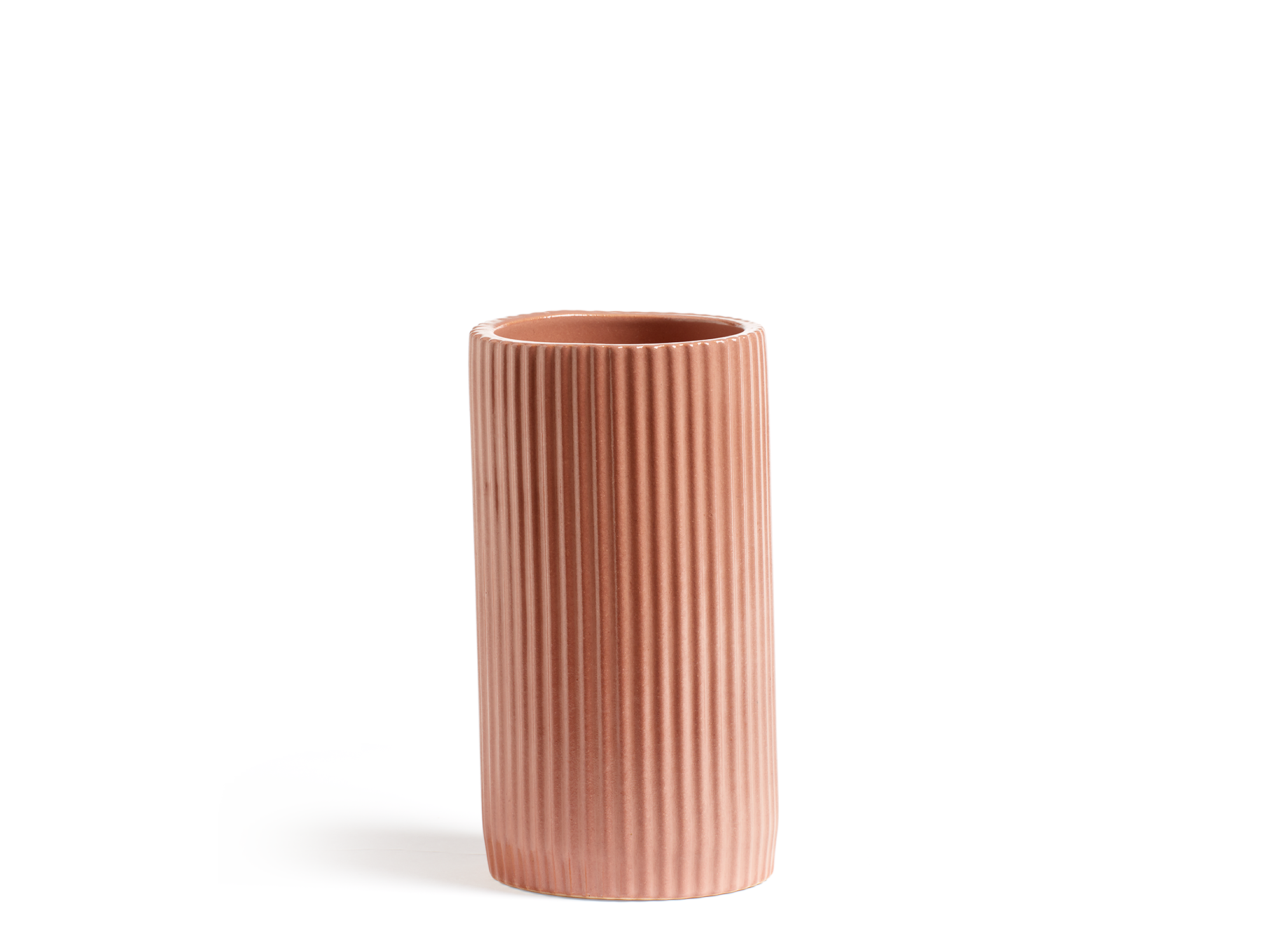 Vase aus Keramik, sorbet
