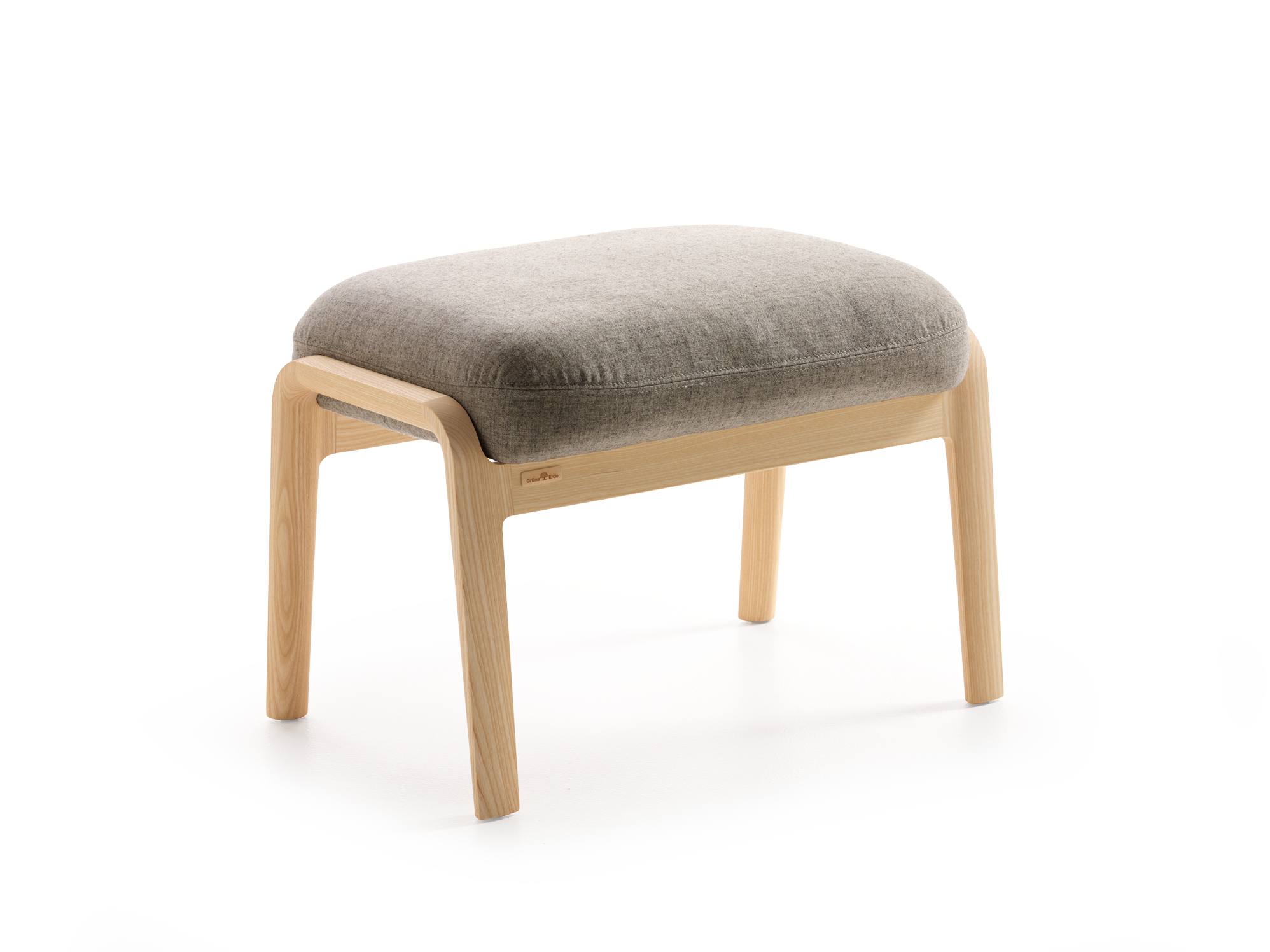 Hocker Ketil, Wollstoff Tano Natur (79), Esche