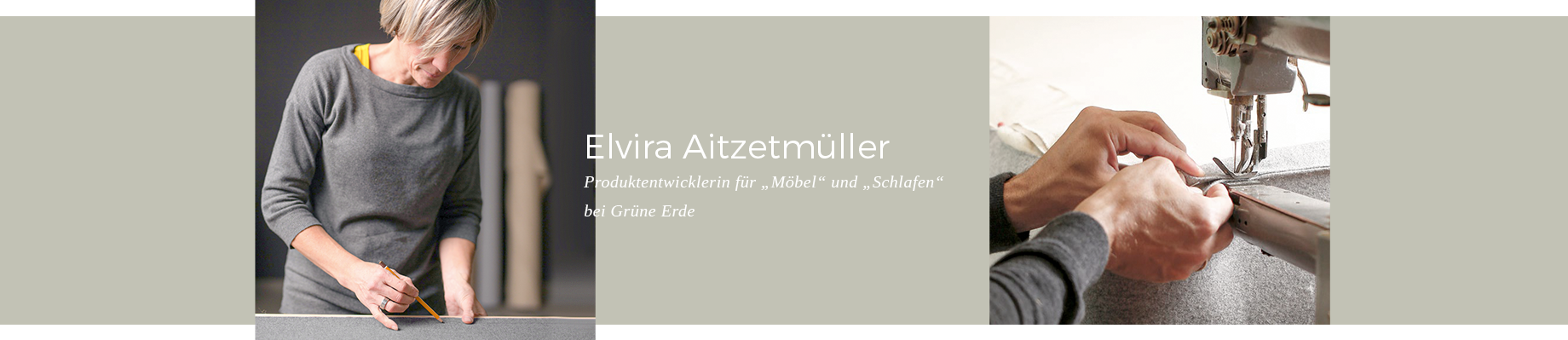 Elvira Aitzetmüller Produktentwicklerin bei Grüne Erde.