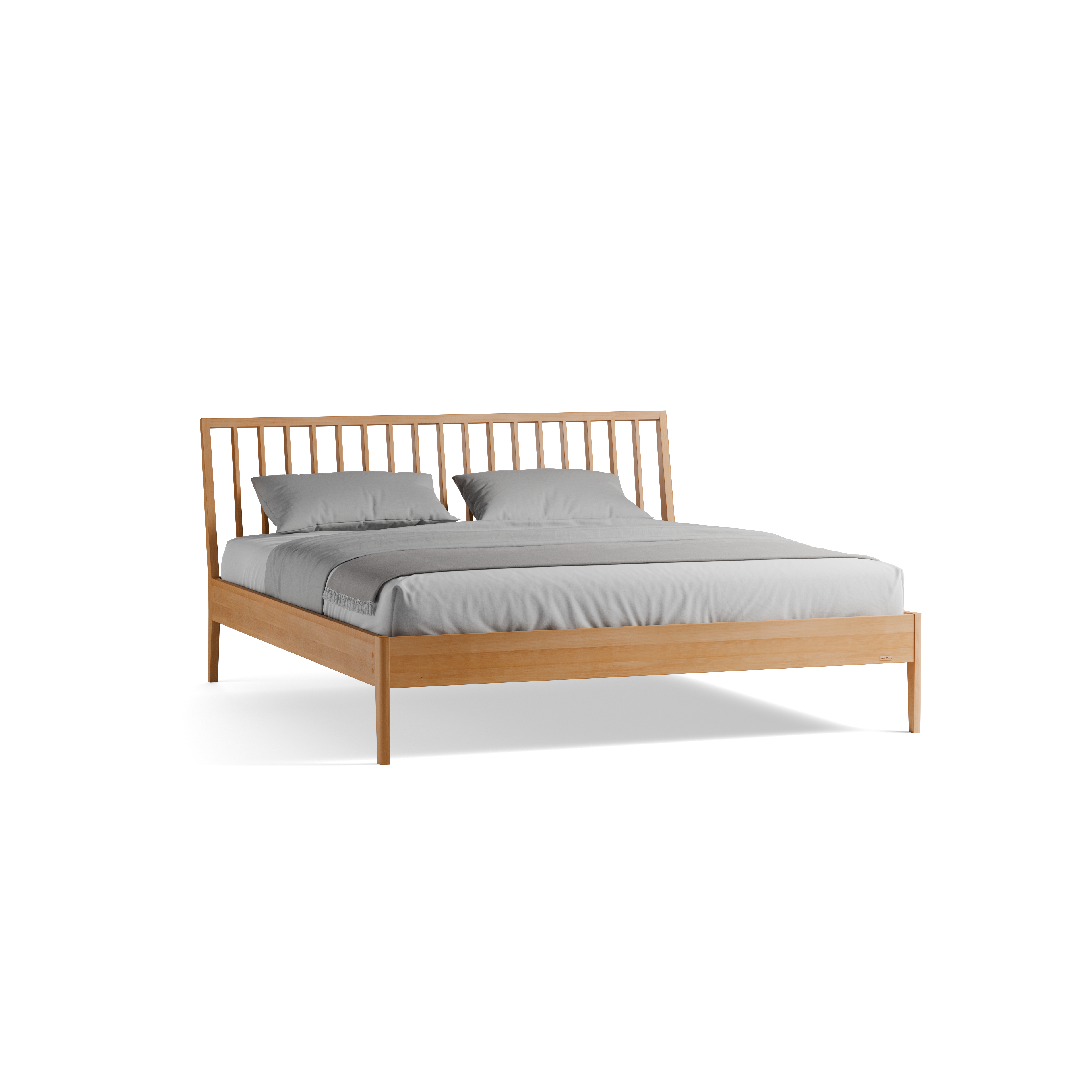 Bett Almeno mit Sprossenbetthaupt vertikal