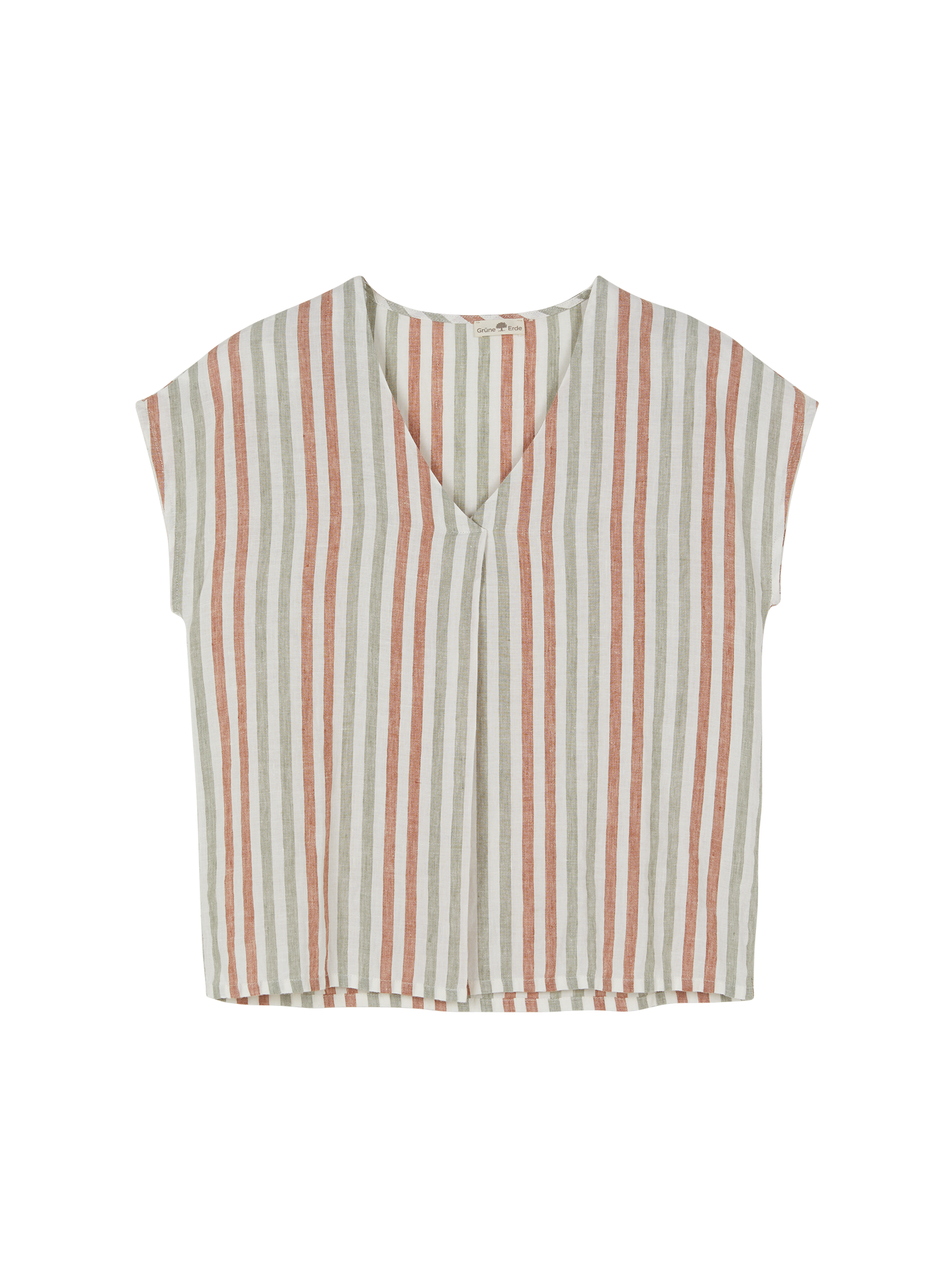 Bluse ärmellos aus Bio Leinen