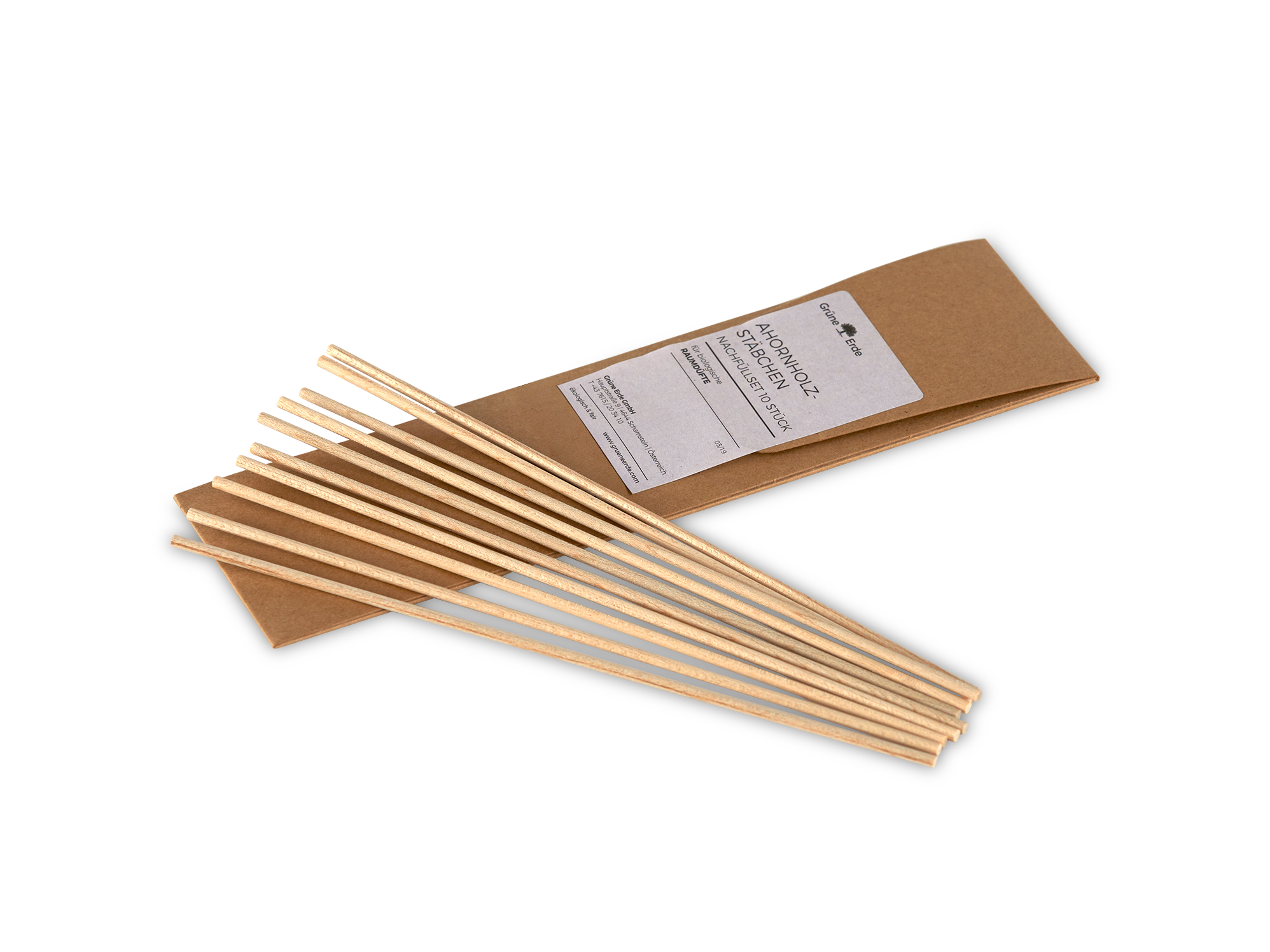 Ahornholzstäbchen für biologische Raumdüfte
