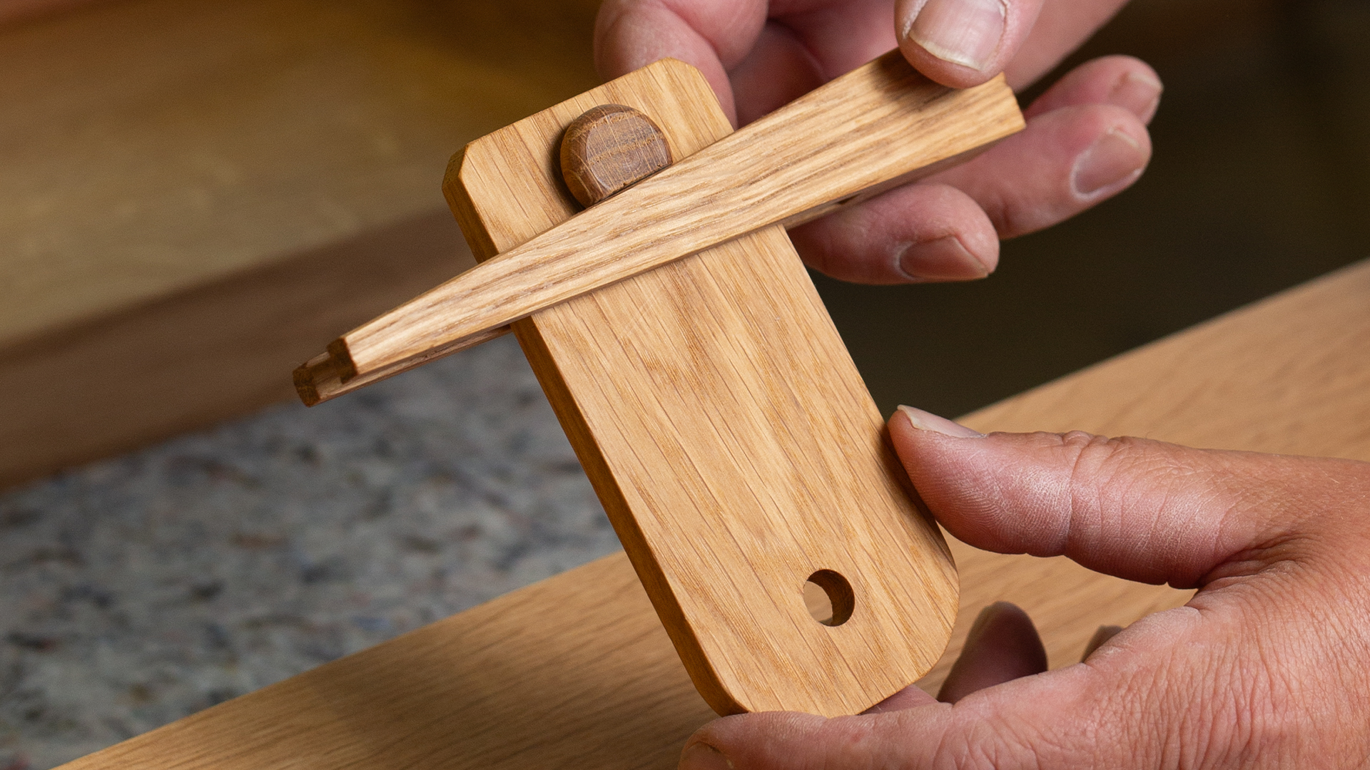 Detailansicht Holzversverbindung