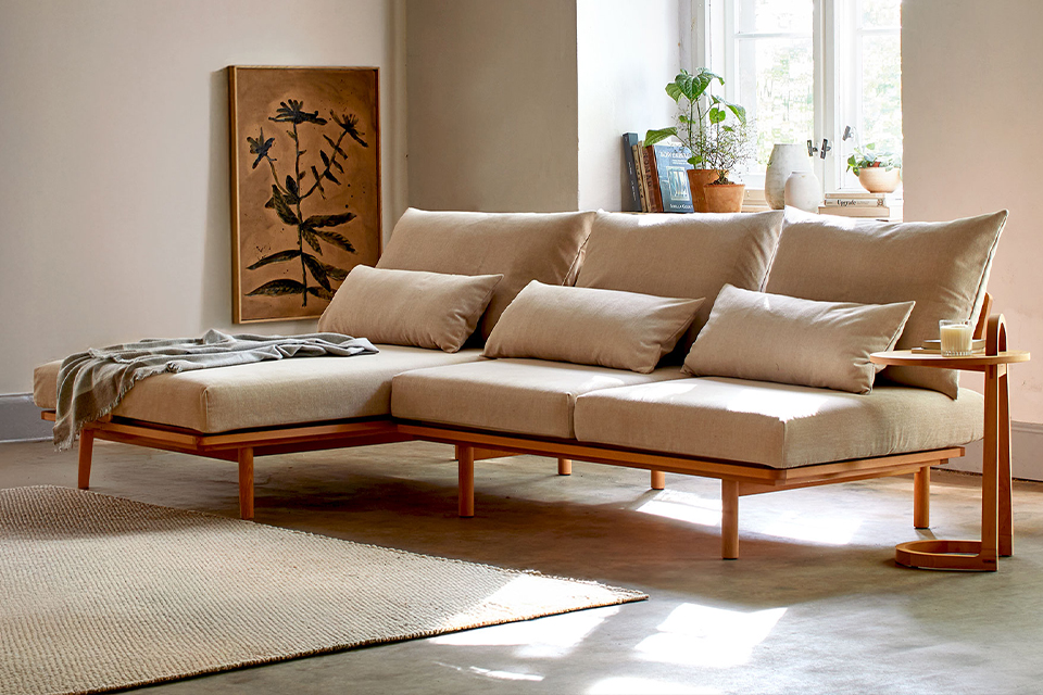 Ecksofa Lana im Wohnzimmer