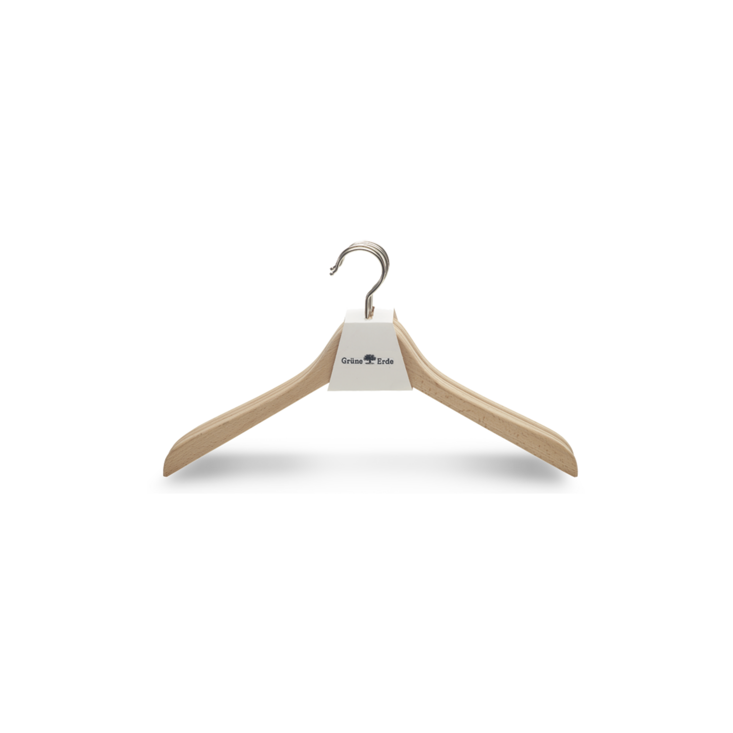 Kleiderbügel schmal im 5er Set ohne Steg mit vernickeltem Haken